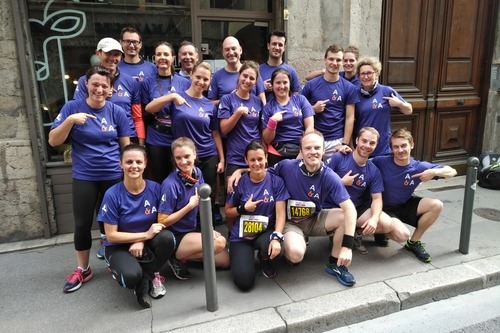 L'équipe d'Arthaud & Associés - Run in Lyon 2017