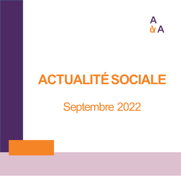Actualité sociale de septembre 2022