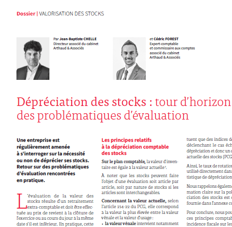 Dépréciation des stocks : tour d'horizon des problématiques d'évaluations