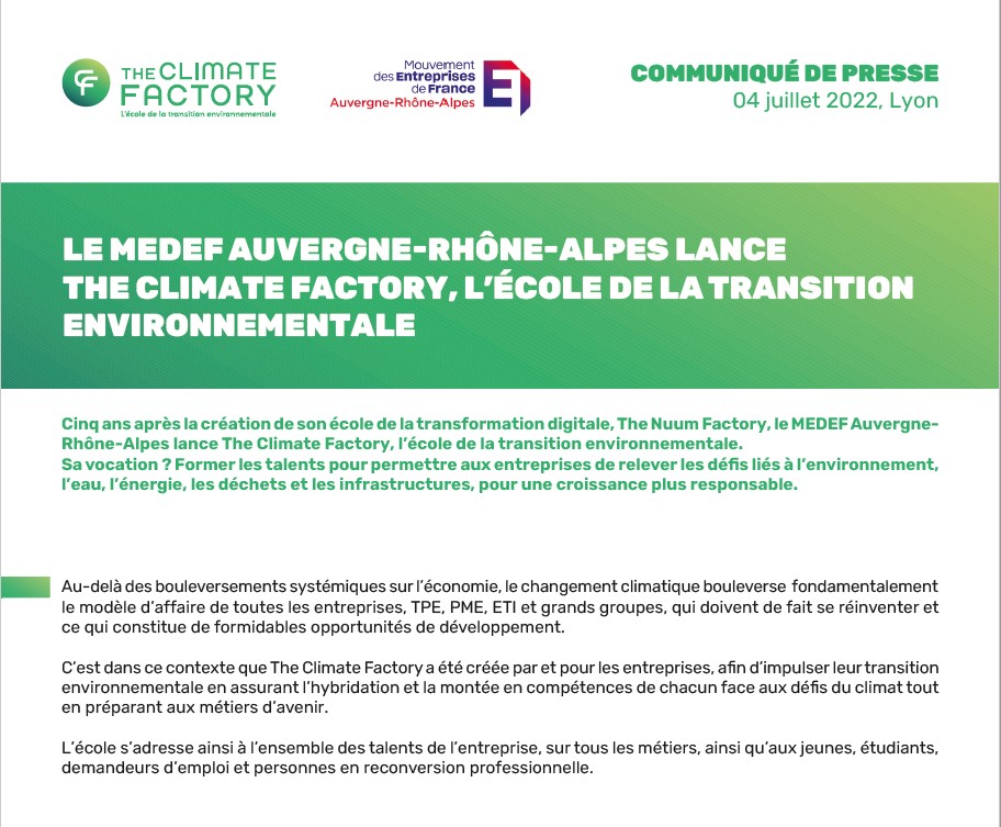 The Climate Factory x Arthaud & Associés